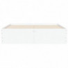 Bettgestell mit Schubladen Weiß 120x200 cm Holzwerkstoff