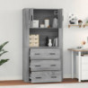 Highboard Grau Sonoma Holzwerkstoff