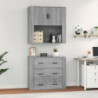 Highboard Grau Sonoma Holzwerkstoff