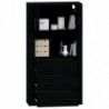 Highboard Schwarz Holzwerkstoff