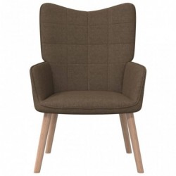 Relaxsessel 62x68,5x96 cm Braun Stoff