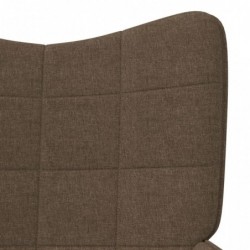 Relaxsessel 62x68,5x96 cm Braun Stoff