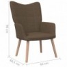 Relaxsessel 62x68,5x96 cm Braun Stoff