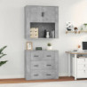 Highboard Betongrau Holzwerkstoff