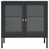 Sideboard Anthrazit 70x35x70 cm Stahl und Glas