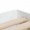 Bettgestell mit Schubladen Weiß 75x190 cm Holzwerkstoff