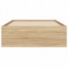 Bettgestell mit Schubladen Sonoma-Eiche 90x190 cm Holzwerkstoff