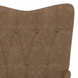Relaxsessel 62x67x97,5 cm Taupe Stoff