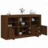 Sideboard mit LED-Leuchten Braun Eichen-Optik 123x37x67 cm