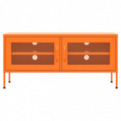 TV-Schrank Orange 105x35x50 cm Stahl