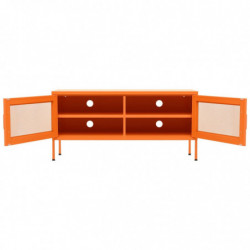 TV-Schrank Orange 105x35x50 cm Stahl