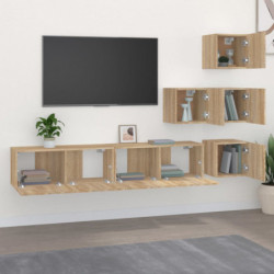 TV-Wandschrank Sonoma-Eiche Holzwerkstoff