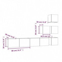 TV-Wandschrank Sonoma-Eiche Holzwerkstoff