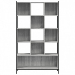 Bücherregal Grau Sonoma 102x28x172 cm Holzwerkstoff