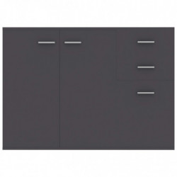 Sideboard Grau 105x30x75 cm Holzwerkstoff