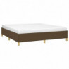 Boxspringbett Dunkelbraun 160x200 cm Stoff