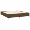 Boxspringbett Dunkelbraun 160x200 cm Stoff