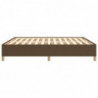 Boxspringbett Dunkelbraun 160x200 cm Stoff