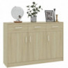 Sideboard Sonoma-Eiche 110x30x75 cm Holzwerkstoff