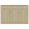 Sideboard Sonoma-Eiche 110x30x75 cm Holzwerkstoff