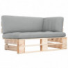 Outdoor-Ecksofa Paletten Kiefernholz Imprägniert