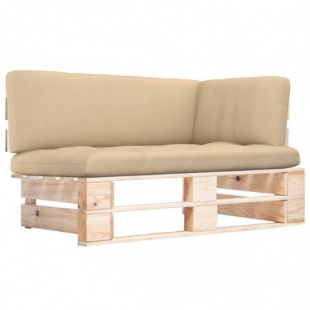 Outdoor-Ecksofa Paletten Kiefernholz Imprägniert