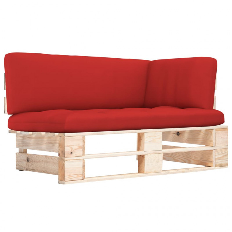 Outdoor-Ecksofa Paletten Kiefernholz Imprägniert