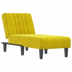 Chaiselongue Gelb Samt