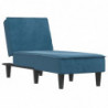 Chaiselongue Blau Samt