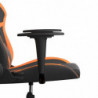 Gaming-Stuhl Schwarz und Orange Kunstleder