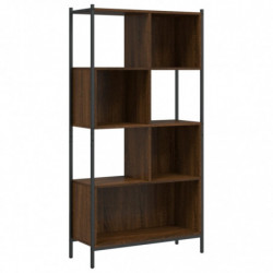 Bücherregal Braun Eichen-Optik 72x28x172 cm Holzwerkstoff