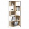 Bücherregal Sonoma-Eiche 72x28x172 cm Holzwerkstoff