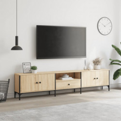 TV-Schrank mit Schublade Sonoma-Eiche 200x25x44cm Holzwerkstoff