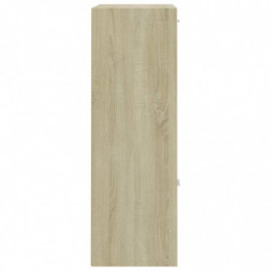 Lagerschrank Weiß Sonoma-Eiche 60x29,5x90 cm Holzwerkstoff