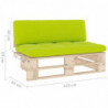 Outdoor-Mittelsofa Paletten Imprägniertes Kiefernholz