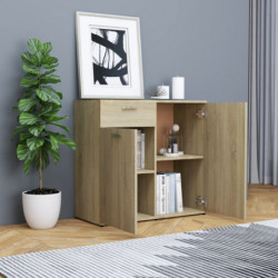 Sideboard Sonoma-Eiche 80x36x75 cm Holzwerkstoff