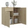 Sideboard Sonoma-Eiche 80x36x75 cm Holzwerkstoff