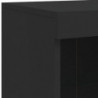 Sideboard mit LED-Leuchten Schwarz 81x37x100 cm