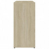 Sideboard Sonoma-Eiche 80x36x75 cm Holzwerkstoff