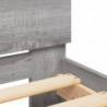 Bettgestell mit Kopfteil Grau Sonoma 75x190 cm Holzwerkstoff