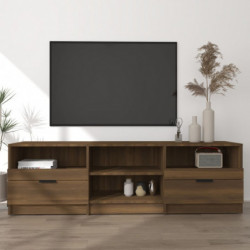 TV-Schrank Braun Eichen-Optik 150x33,5x45 cm Holzwerkstoff