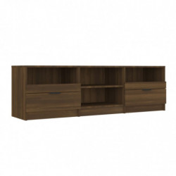 TV-Schrank Braun Eichen-Optik 150x33,5x45 cm Holzwerkstoff