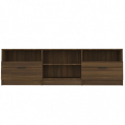 TV-Schrank Braun Eichen-Optik 150x33,5x45 cm Holzwerkstoff