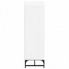 Highboard mit Glastüren Weiß 35x37x120 cm