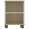 TV-Schrank Weiß Sonoma-Eiche 120x35x48 cm Holzwerkstoff