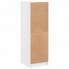 Highboard mit Glastüren Weiß 35x37x109 cm