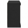 Sideboard mit LED-Leuchten Schwarz 81x37x67 cm