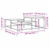 Couchtisch Braun Eichen-Optik 107x107x40 cm Holzwerkstoff