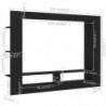 TV-Schrank Schwarz 152x22x113 cm Holzwerkstoff