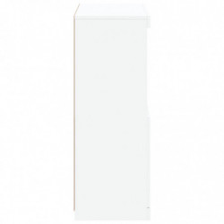 Sideboard mit LED-Leuchten Weiß 60,5x37x100 cm